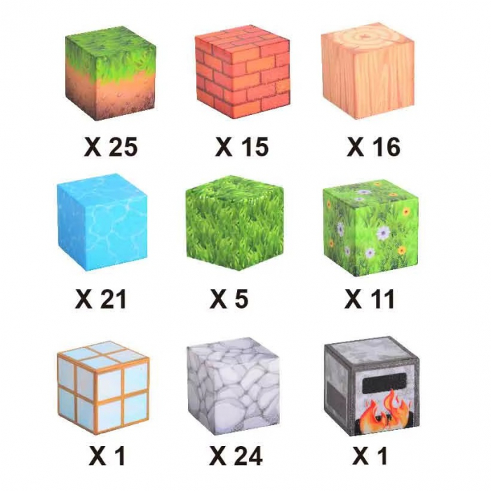 Set cuburi magnetice Creative tip Minecraft, 119 piese, multicolor [2]