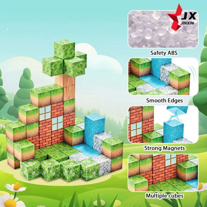 Set cuburi magnetice Creative tip Minecraft, 275 piese, multicolor [3]