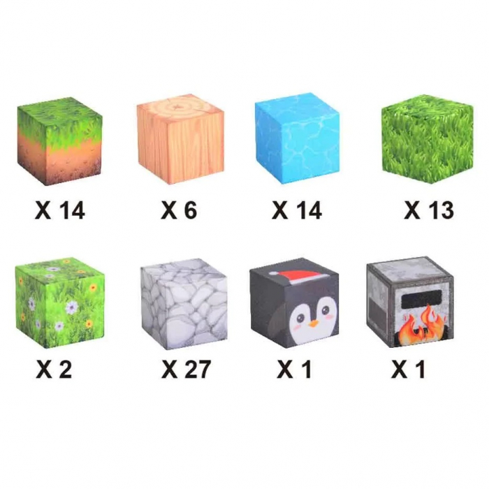 Set cuburi magnetice Creative tip Minecraft, 78 piese, multicolor [2]