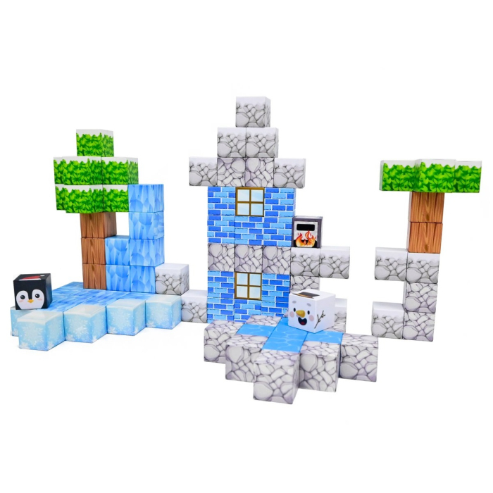 Set cuburi magnetice Creative tip Minecraft Ice, 93 piese, multicolor [1]