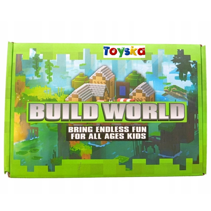 Set cuburi magnetice tip Minecraft Build World, 178 piese, multicolor [5]