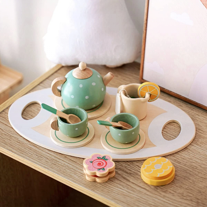 Set de Ceai din lemn Afternoon Tea, 15 piese, multicolor [6]