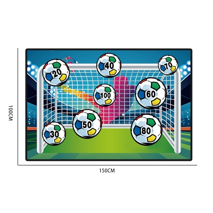 Set de Fotbal cu  Poarta din Material Textil si Minge cu scai, multicolor [4]