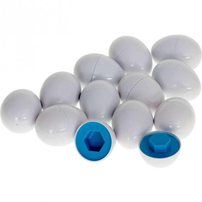 Joc educativ Matching eggs, Set 12 oua pentru invatarea formelor si culorilor [9]