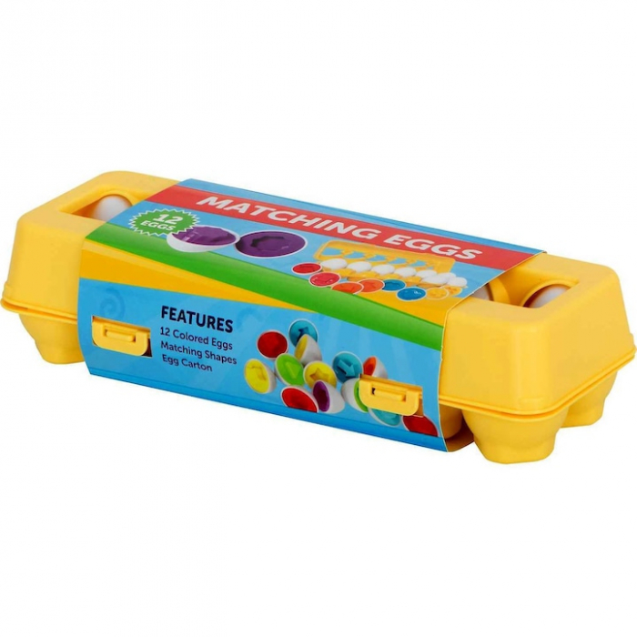 Joc educativ Matching eggs, Set 12 oua pentru invatarea formelor si culorilor [8]