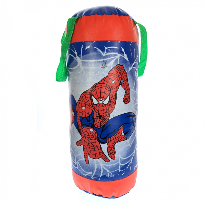 Set sac de box de jucarie si manusi pentru copii Spiderman, 43 cm [3]