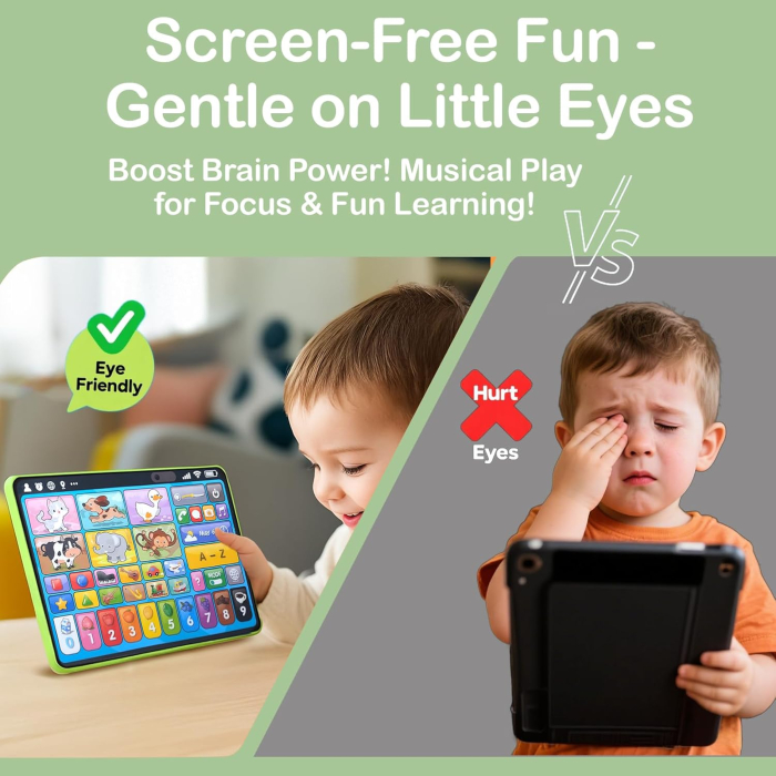 Tableta Educativa Interactiva pentru copii in limba Engleza, Franceza si Spaniola, verde [6]