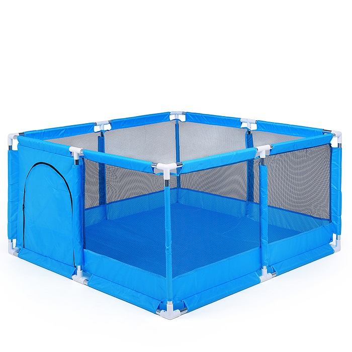 Tarc de joaca pentru copii, 128 x 128 x 65 cm, albastru [2]