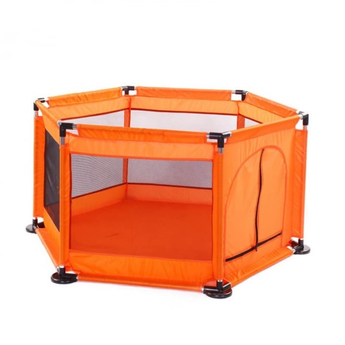 Tarc pentru Bebe cu 30 de bile multicolore incluse, 128 x 113 x 65 cm, portocaliu [3]