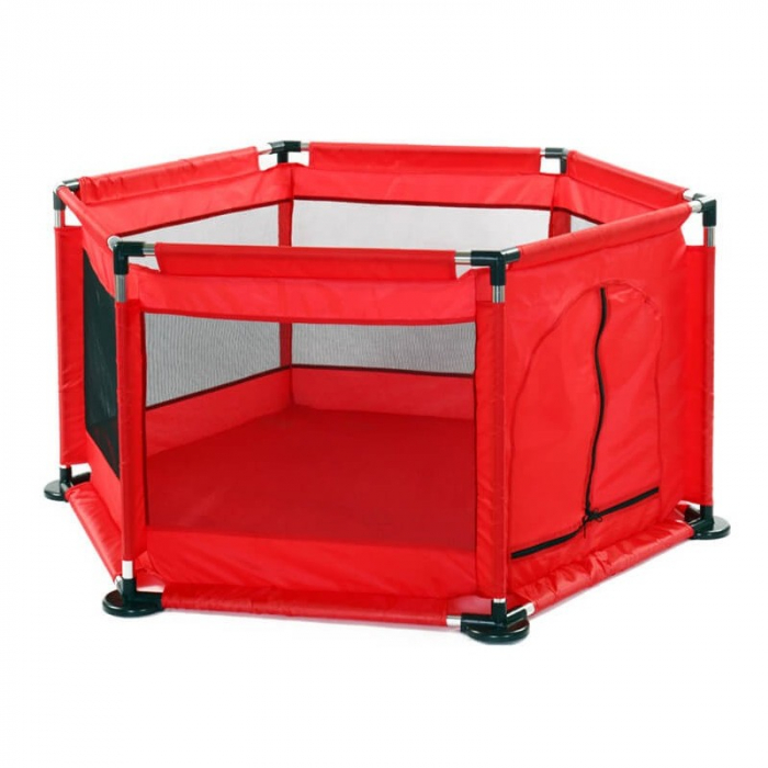 Tarc pentru Bebe cu 50 de bile multicolore incluse, 128 x 113 x 65 cm, rosu [2]