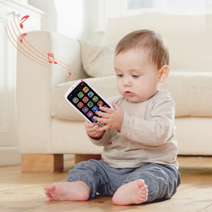 Telefon bebelusi Smartphone cu lumini si sunete, multicolor [3]