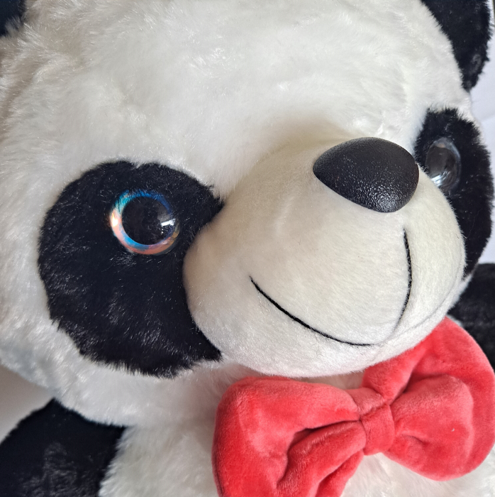 Urs Panda din plus cu papion rosu, 55 cm [3]