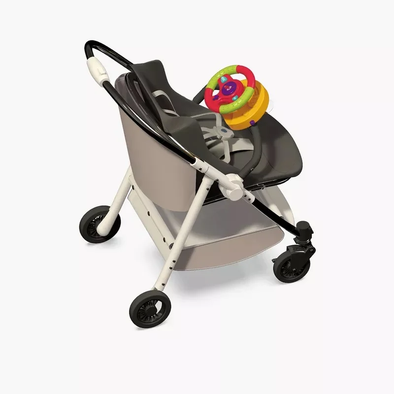 Volan interactiv de jucarie pentru copii 2 in 1 cu sunete si lumini, multicolor [2]