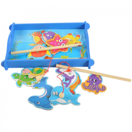 Joc educativ din lemn Pescuit Magnetic [3]