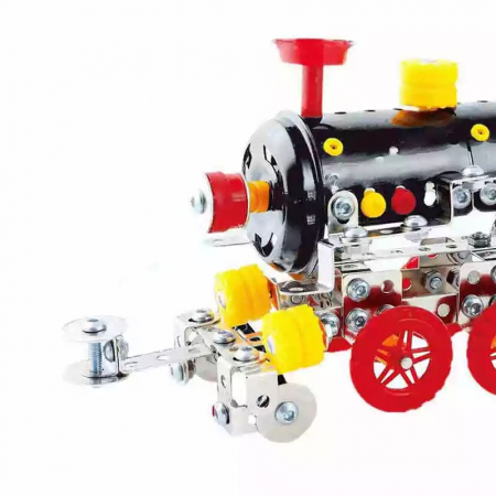Set Constructie Metalic, Locomotiva, Magical Model, 353 piese, Toyska [2]