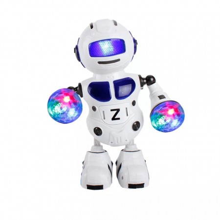 Robot dansator cu sunete si lumini, Albastru, Toyska [0]