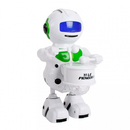 Robot dansator cu sunete si lumini, Verde, Toyska [2]