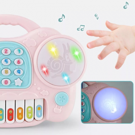 Jucarie muzicala Telefon si Orga, Roz, Toyska [2]