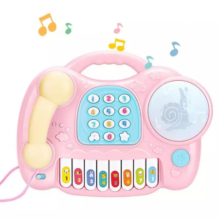 Jucarie muzicala Telefon si Orga, Roz, Toyska [1]