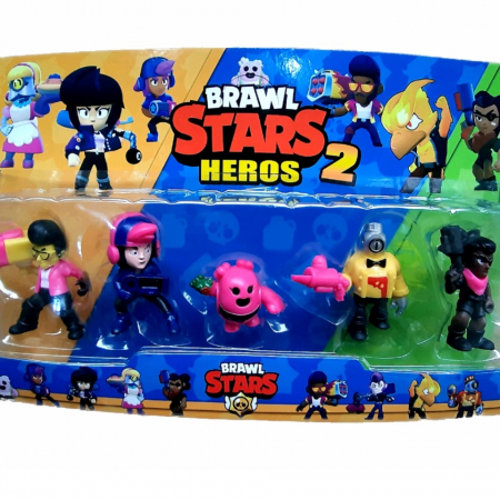 Figurine Brawl Stars Heros 2 Set 5 Eroi Toyska - figurine brawl stars ambre