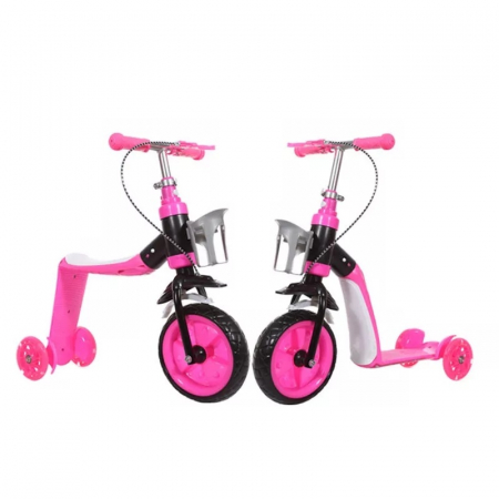 Trotineta convertibila 2 in 1, Scooter, roz [1]