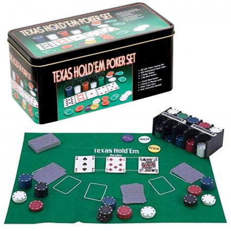 Jocuri societate - Set Poker Texas 200, jetoane si carti