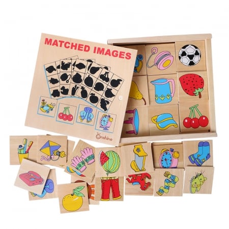 Joc de asociere tip Montessori Jocul Umbrelor, Matched Images, multicolor [0]