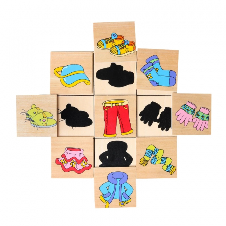 Joc de asociere tip Montessori Jocul Umbrelor, Matched Images, multicolor [2]