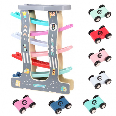 Circuit cu masinute din lemn 7 Piste Raliu, Toyska [0]