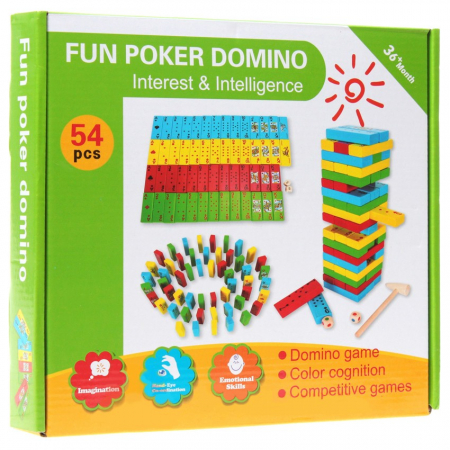 Joc de Inteligenta Domino, 54 piese, Toyska [3]