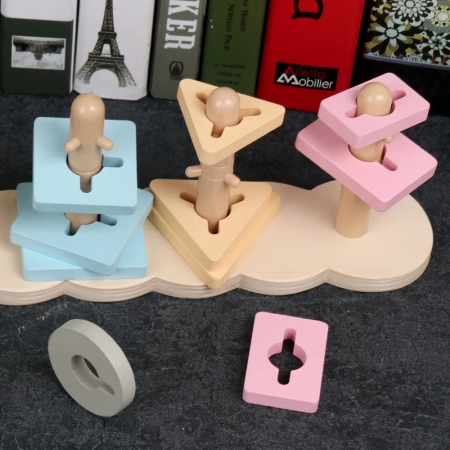 Sortator forme geometrice si culori, 4 Coloane ,Omida, Toyska [2]