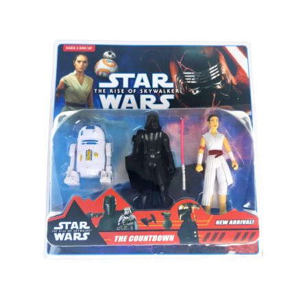 Set 3 figurine Star Wars, R2-D2, Darth Vader, Rey, Toyska [1]