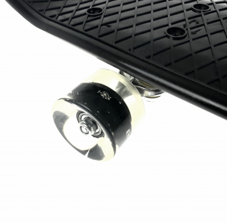 Penny Board cu roti luminoase LED, 55 cm, Negru, Toyska [1]