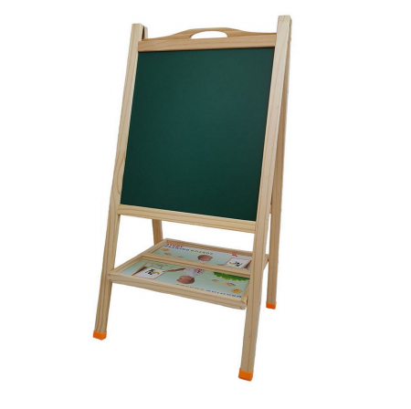 Tabla educativa din lemn 3 in 1 sevalet, 90x45 [2]