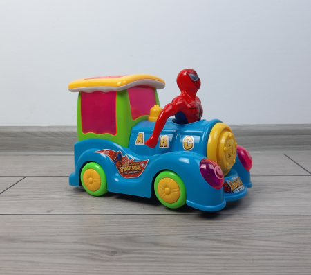 Masinuta cu figurina SpiderMan, 22 cm, Toyska [2]