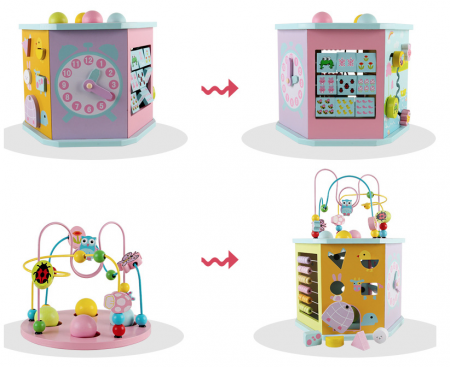 Cub educativ multifunctional 8 in 1 Hexagonal [3]