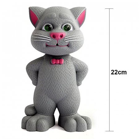 Jucarie Talking Tom, motanul inteligent vorbitor, 22 cm, Toyska [3]