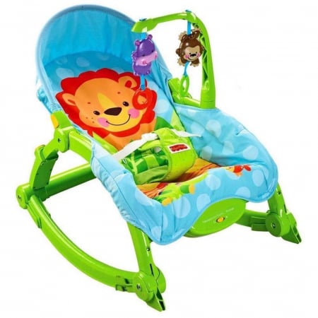Balansoar Portabil cu vibratii Newborn to Toddler, verde [1]