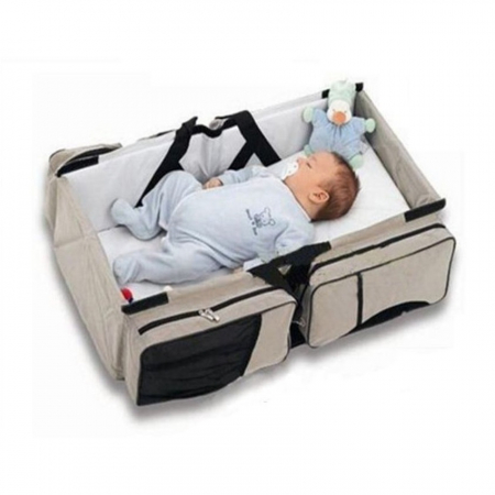 Geanta multifunctionala 3 in 1 Baby Travel, Beige, Toyska [0]