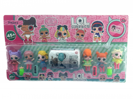 Set 6 figurine LOL, accesorii si capsula LOL SURPRISE!, gri [0]