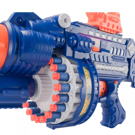 Pusca automata Blaster Sharp-Shooter, gloante cu ventuze din spuma, multicolor [3]