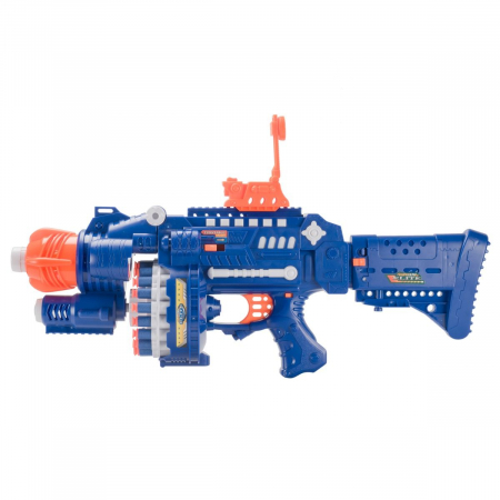 Pusca automata Blaster Sharp-Shooter, gloante cu ventuze din spuma, multicolor [2]