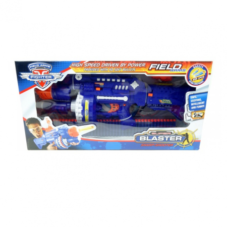 Pusca automata Blaster Sharp-Shooter, gloante cu ventuze din spuma, multicolor [1]