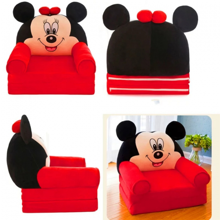 Fotoliu extensibil din plus Minnie Mouse, 80x50 cm [3]