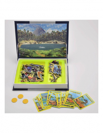 Joc educativ Carte magnetica Dinosaur Spell, 75 piese, bleumarin [4]