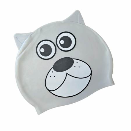 Casca de inot din silicon pentru copii Animal Heads, 2-6 ani, gri [0]