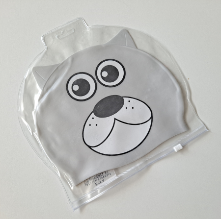 Casca de inot din silicon pentru copii Animal Heads, 2-6 ani, gri [1]