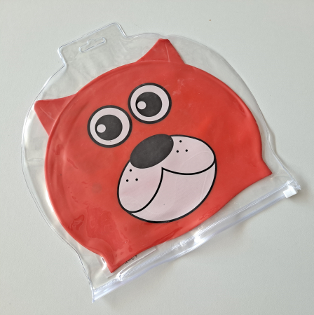 Casca de inot din silicon pentru copii Animal Heads, 2-6 ani, rosu [1]