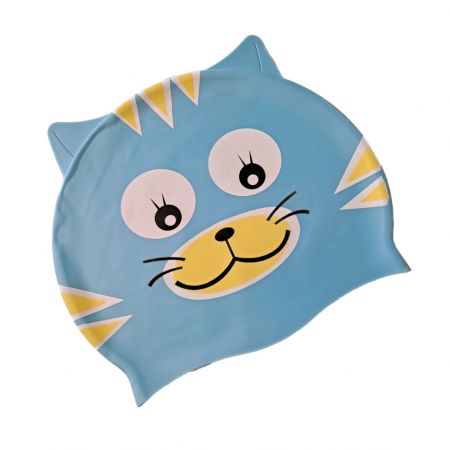 Casca de inot din silicon pentru copii Animal Heads, 2-6 ani, bleu [0]