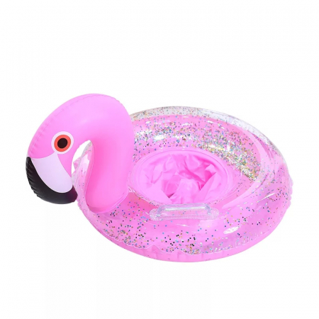 Colac de inot bebe model Flamingo, 48 cm, multicolor [0]